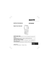Sanyo ICR-B220 Manual de usuario
