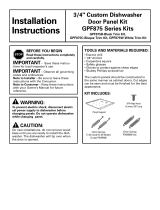 GE Profile GPF875W Guía de instalación