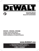 DeWalt DCS494B Manual de usuario