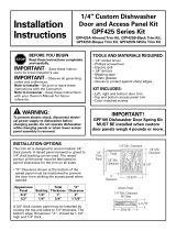 GE GPF425C Guía de instalación