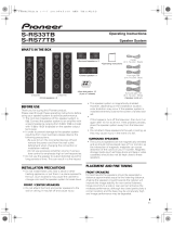 Pioneer S-RS77TB Instrucciones de operación
