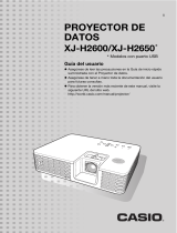 Casio XJ-H2600, XJ-H2650 Manual de usuario