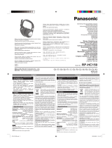 Panasonic RPHC150 El manual del propietario