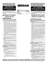 Broan 88000 Series Guía de instalación