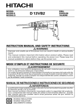 Hitachi D 13VB2 Manual de usuario