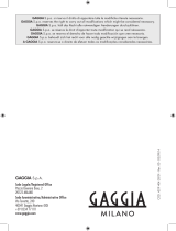 Gaggia Milano Classic Manual de usuario