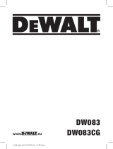 DeWalt DW083 Manual de usuario