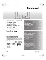 Panasonic SCHT885W Instrucciones de operación