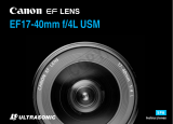 Canon EF 17-40mm f/4L USM Manual de usuario