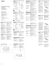 Sony XM-ZZR3301 Instrucciones de operación