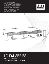 LD DJ500 Power Amplifier 2 x 250 W 4 Ohms Manual de usuario