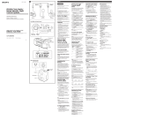 Sony ICF-C900HS Instrucciones de operación