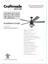 Craftmade WIN56ABZWP5 Guía de instalación