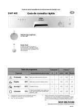 IKEA DWF 405 B Program Chart
