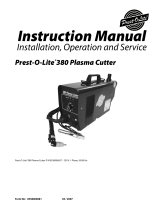 ESAB Prest-O-Lite® 380 Plasma Cutter Manual de usuario