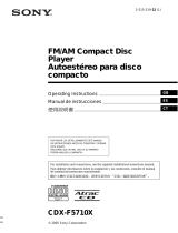 Sony CDX-F5510X Manual de usuario