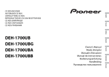 Pioneer DEH-1700UBB Manual de usuario