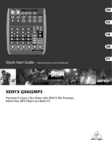 Behringer XENYX QX602MP3 Manual de usuario