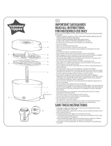 Tommee Tippee closer to nature Electric Steam Sterilizer Leaflet # 0522200 Manual de usuario