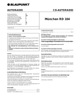 Blaupunkt MNCHEN RD 104 El manual del propietario