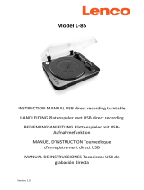 Lenco L-85 Manual de usuario