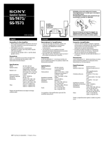 Sony SS-T571 Instrucciones de operación