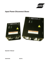 ESAB Input Power Disconnect Boxes Manual de usuario