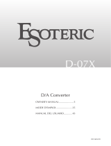 TEAC Esoteric D-07X El manual del propietario