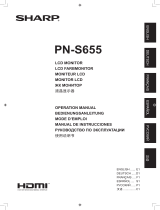 Sharp PN-S655 Manual de usuario