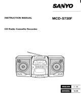 Sanyo MCD-S730F Manual de usuario