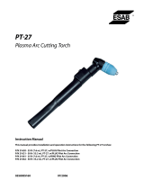 ESAB PT-27 Plasma Arc Cutting Torch Manual de usuario