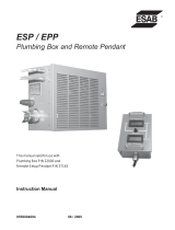 ESAB ESP / EPP Plumbing Box and Remote Pendant Manual de usuario