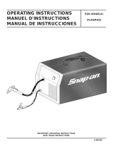 Snap-On Plasma25 Manual de usuario