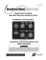 ESAB Digital Dual Schedule MMI (Man Machine Interface) Panel Manual de usuario