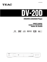 TEAC DV-20D El manual del propietario