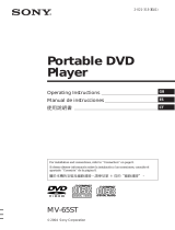 Sony MV-65ST Manual de usuario