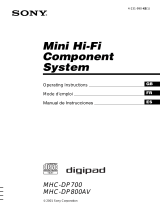 Sony MHC-DP800AV El manual del propietario