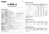 Yamaha EMX7 Powered Mixer Especificación