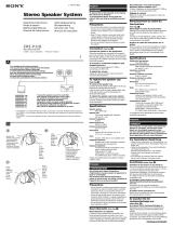 Sony SRS-P11Q Manual de usuario