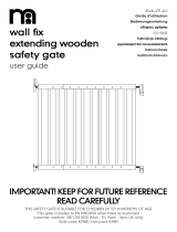 mothercare Wall Fix Extending Wooden Safety Gate Guía del usuario