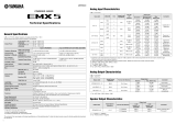 Yamaha EMX5 Powered Mixer Especificación