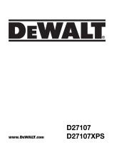 DeWalt D27107XPS Manual de usuario