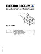 Elektra Beckum TKHS 315 E/P Manual de usuario