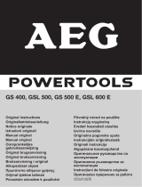 AEG GS 400 El manual del propietario