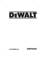DeWalt DWP849X Manual de usuario