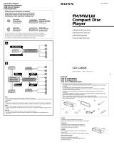 Sony CDX-C4850R Guía de instalación