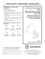 Gerber Wicker Park Single Handle Pull-Down Kitchen Faucet Manual de usuario