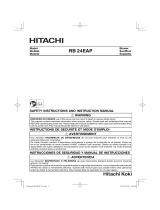 Hitachi RB 24EAP Manual de usuario