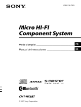 Sony CMT-HX5BT Instrucciones de operación