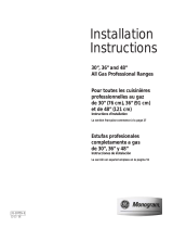 GE ZGP304LRSS Guía de instalación